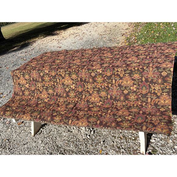 Vintage Tapestry Upholstery Fabric 72x54" Reversible Jacquard Brocade - Picture 5 of 8